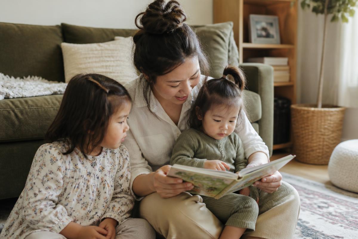 Maya Chen caring for children